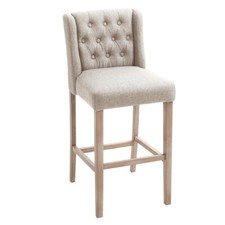 2X Beige Bar Stools Bar Chairs
