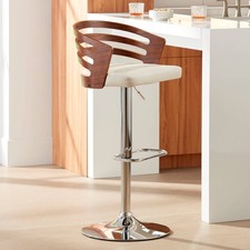 Walnut Swivel Bar Stool 33