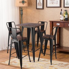 Bar Stool High Chair Table Set