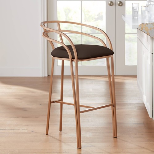 Tanner gold bar - stool, high