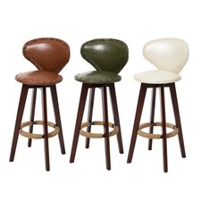 2XWood Bar Stool Dining Chair